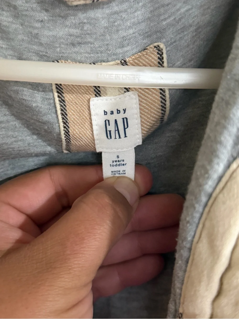 GAP plaid jean